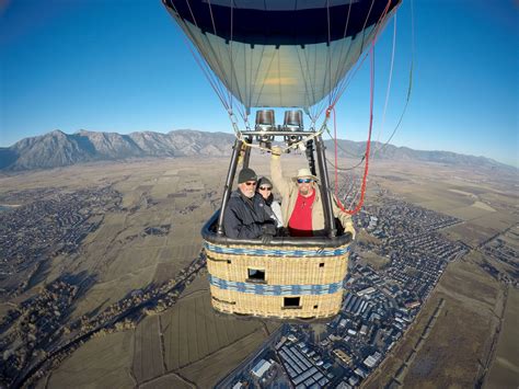 view from a hot air balloon